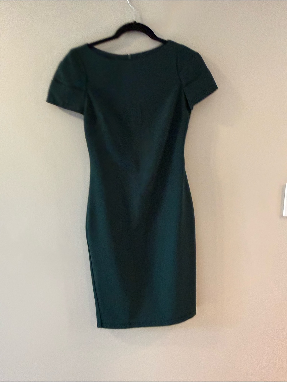 Vince Camuto Forest Green Short-Sleeve Sheath Dress